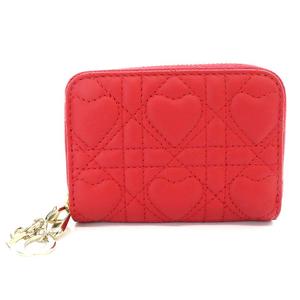 Christian Dior スモールジップコインケース ハートキルティング Christian Dior スモールジップコインケース ハートキルティング