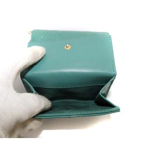 クリスチャンディオール レディディオール パテント ロータス 三つ折り財布 緑 クリスチャンディオール レディディオール パテント ロータス 三