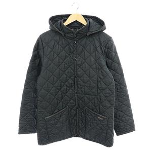ラベンハム LAVENHAM キルティングジャケット 中綿 フード付き 40 黒  