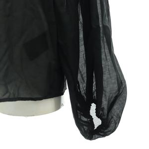 ミューズ ドゥーズィエム クラス24SS cotton voile gather-ウイスキー