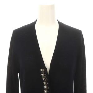 PRADA ★ Vネック ビジューカーディガン プラダ PRADA ビジュー カーディガン ニット 長袖 Vネック 42