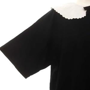 ミュウミュウ miumiu Tシャツ カットソー 半袖 襟付き リボン