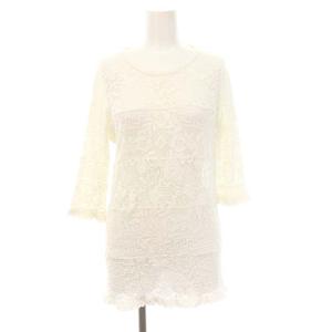イザベル マラン エトワール ISABEL MARANT ETOILE レースニット カットソー 七分袖 白 ホワイト /HK ■OS レディース イザベル マラン エトワール ISABEL MARANT ETOILE レースニット