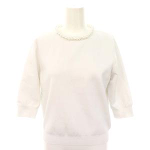 アプワイザーリッシェ Apuweiser-riche 22AW パールネックニット 