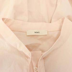 ヨリ yori 24SS リボンバルーンブラウス シャツ 長袖 F ピンク /DF 