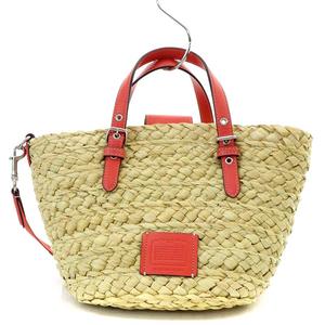 COACH コーチ CJ519 ショルダーバック2WAY 新品 Amazon.co.jp: [コーチ] バッグ ストロー スムースレザー かご