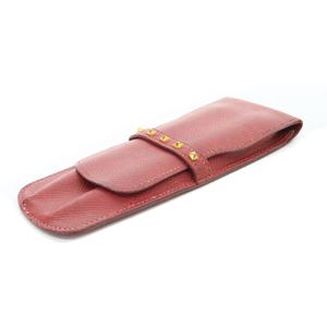 エルメス HERMES メドールペンケース レザー 赤 レッド ◯Z刻印 /SR6