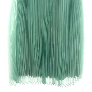 ツルバイマリコオイカワバイカラープリーツスカートミントサイズ34