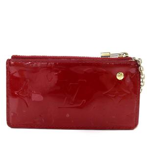 Louis Vuitton エナメル ケース レッド ルイヴィトン LOUIS VUITTON モノグラム ヴェルニ ポシェットクレ キー