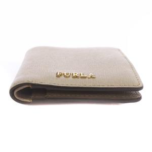 FURLA　フルラ　二つ折り　財布　カード入れ　小銭入れ　レザー　グレージュ FURLA フルラ 財布 2つ折り グレージュ - メルカリ