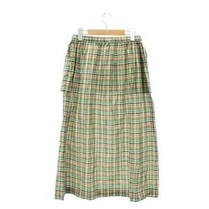 オールドマンズテーラー R&D.M.Co- タータンチェックギャザースカート