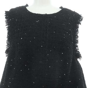 未使用品 ジプソフィア Gypsohila Twinkle Tops BlackNavy ツイード 