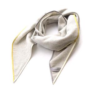 エルメス HERMES ロザンジュ ストール パイピング グレー /YO23 ■OH レディース
