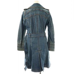 マークジェイコブス MARC JACOBS デニムトレンチコート ベルト付き 4 青 /MI ■OS レディース