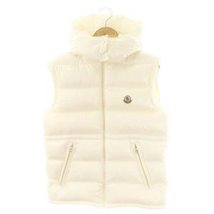 モンクレール MONCLER 22年製 ANIA ダウンベスト キッズ フード付き ナイロン 国内正規 14 164cm オフホワイト /ES ■OS レディース