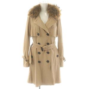 ブルーレーベルクレストブリッジ BLUE LABEL CRESTBRIDGE トレンチコート ベルト付き 38 ベージュ /HK ■OS レディース