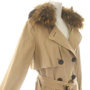 ブルーレーベルクレストブリッジ BLUE LABEL CRESTBRIDGE トレンチコート ベルト付き 38 ベージュ /HK ■OS レディース