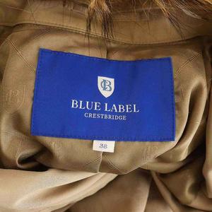 ブルーレーベルクレストブリッジ BLUE LABEL CRESTBRIDGE トレンチコート ベルト付き 38 ベージュ /HK ■OS レディース