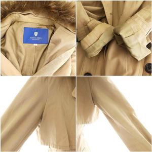 ブルーレーベルクレストブリッジ BLUE LABEL CRESTBRIDGE トレンチコート ベルト付き 38 ベージュ /HK ■OS レディース