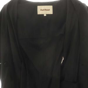 ポールスチュアート PAUL STUART トレンチコート ロング 6 ブラック /SY ■OS レディース