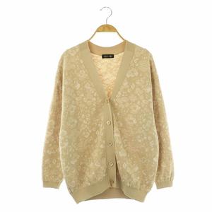 Drawer ドゥロワー　フラワージャガードカーディガン ドゥロワー フラワージャガードカーディガン 6515-299-0550 レディース