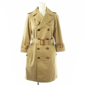 ドゥーズィエムクラス DEUXIEME CLASSE トレンチコート スプリングコート ベルト付き 32 ベージュ /DF ■OS レディース