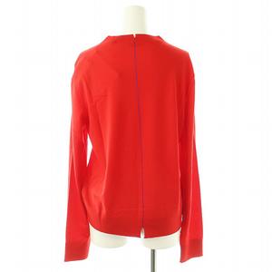 未使用品 バーバリー BURBERRY 8082746 ラムウールニット セーター 長袖 薄手 S レッド /ES ■OS ■SH レディース