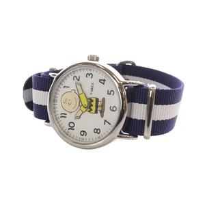 タイメックス TIMEX PEANUT チャーリーブラウン 腕時計 紺 ネイビー TW