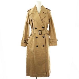 ミューズ ドゥーズィエム クラス MUSE de Deuxieme Classe FINX ギャバロングトレンチコート スプリングコート 36 ベージュ /CX ■OS レディース