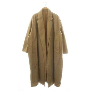 ミューズ ドゥーズィエム クラス MUSE de Deuxieme Classe FINX ギャバオーバーコート スプリングコート アウター ロング コットン ベージュ /NR ■OS レディース