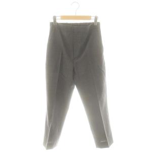 チノ CINOH ドゥーズィエムクラス別注 CROP クロップパンツ テーパード ジッパーフライ ウール 36 グレー /NR ■OS レディース