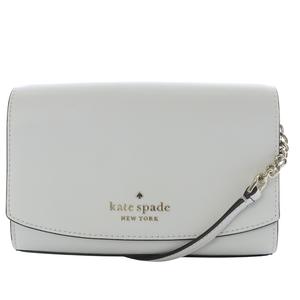 ケイトスペード KATE SPADE STACI SM FLP CROSSBODY ウォレットバッグ ショルダーバッグ ワンショルダー 斜め掛け レザー ホワイト WLR00632 /YO13 レディース