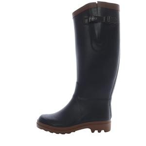 エーグル AIGLE ラバーブーツ 長靴 レインブーツ 36 黒 ブラック 茶 ブラウン /SR18 レディース