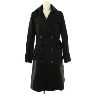 マッキントッシュ ロンドン MACKINTOSH LONDON ライナー付きトレンチコート スプリングコート ロング ダブル 36 ブラック /DO ■OS レディース