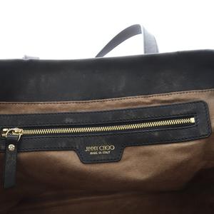 ジミーチュウ JIMMY CHOO SOFIA/M スタースタッズ レザートートバッグ ハンドバッグ 黒 ブラック 紫 パープル /SR25 レディース