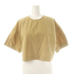 トゥデイフル TODAYFUL halfsleeve compact blouse ブラウス シャツ プルオーバー クロップド F ベージュ /CX ■OS レディース