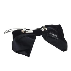 シャネル CHANEL ビッグベロアリボンバレッタ 黒 ブラック /SR29 ■OH レディース
