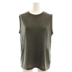 スローブ イエナ SLOBE IENA  24SS スラブ天竺ノースリーブTEE Tシャツ カットソー F グレー /AT ■OS レディース