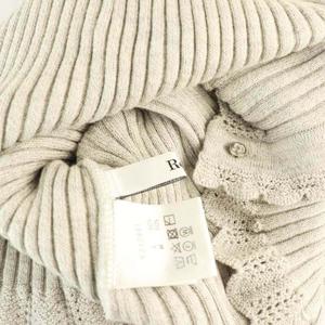 Rene ルネ　ニット　ソフィーグレー 美品】Rene ルネ ウール100％ ボートネック ニット グレー 36