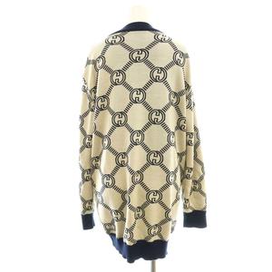 グッチ GUCCI 692696 GGウール ジャカード リバーシブルカーディガン