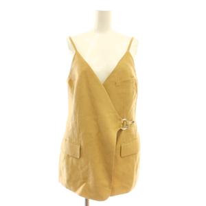 未使用品 チノ CINOH リネンジレベスト キャミソール 38 キャメルベージュ /ES ■OS レディース