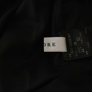 アドーア ADORE シアーシルクジレ ベスト ロング 38 黒 ブラック