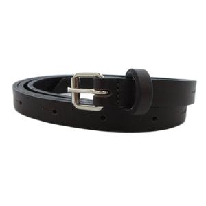 ノット KNOTT トゥモローランド ナローベルト レザー 黒 ブラック /JS レディース