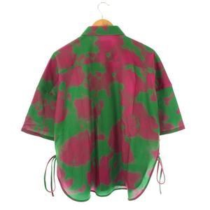 シャリーフ SHAREEF FOG PT S/S SHIRTS半袖シャツ 前開き 1 ピンク 緑 /NR ■OS ■SH メンズ