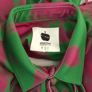 シャリーフ SHAREEF FOG PT S/S SHIRTS半袖シャツ 前開き 1 ピンク 緑 /NR ■OS ■SH メンズ