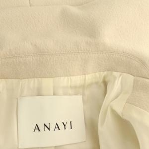 アナイ ANAYI 23年 ロングメルトンローブコート ベルト付き 36