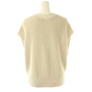 ノーブル　ペーパーヤーン　ニットベスト　ホワイト Noble（ノーブル）の「ペーパーヤーン2WAYベスト◇（ニット/セーター