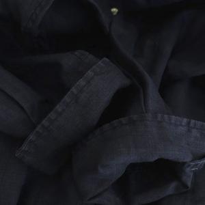 イエナ IENA 25SS ウォッシャブル リネン2WAY シャツ 長袖 ネイビー  