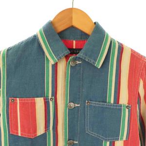 ラルフローレン RALPH LAUREN ヴィンテージストライプカバーオール ジャケット 9 マルチカラー /DF ■OS レディース