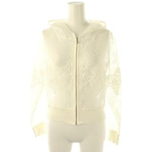 エフデ ef-de レースシアーフーディジャケット 9 オフホワイト /DO ■OS レディース